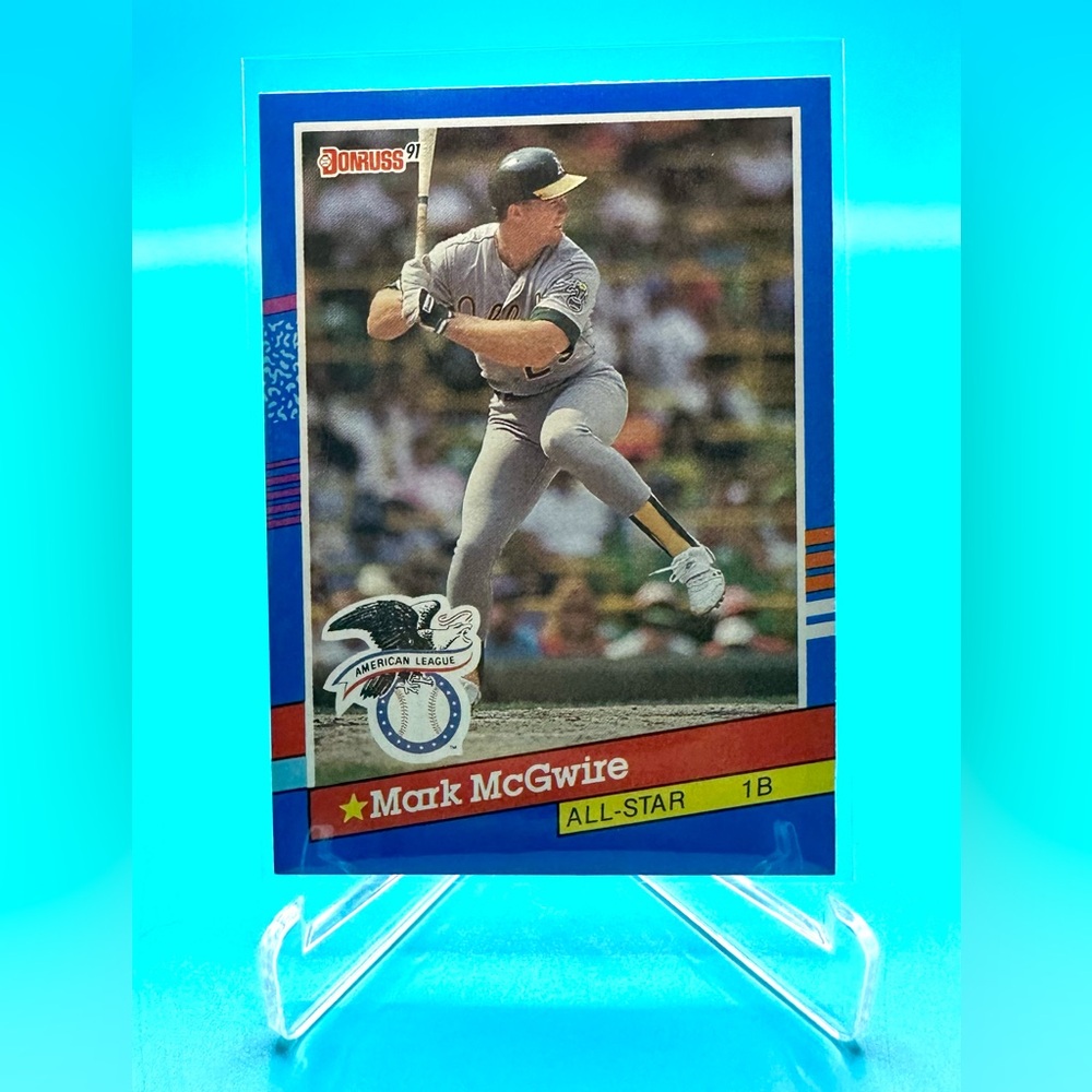 🔥1991 Donruss Mark McGwire**ERROR**All-Star Card!🔥NO DOT!
